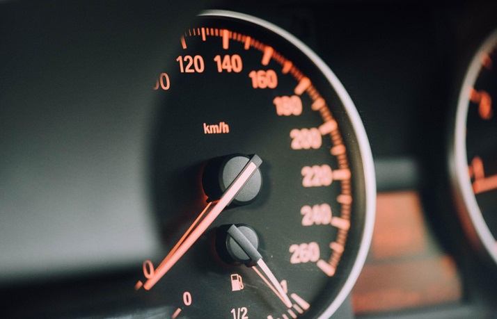 A speedometer, an auto part that RED Shield Administration can cover